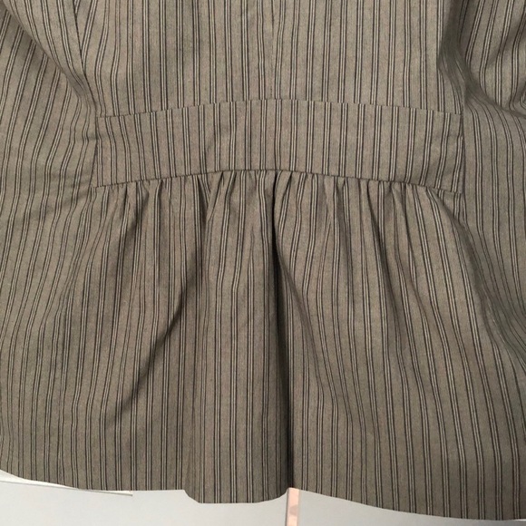 Striped gray/ beige blazer, Anastasia by sOliver, Eur38/Us8, detailing in back - Picture 8 of 12